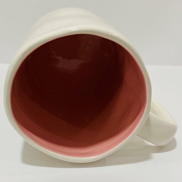 RAE DUNN BY MAGENTA "BE YOU" -Rare -White/Pink inside Coffee/Tea Mug Cup - Picture 5 of 6